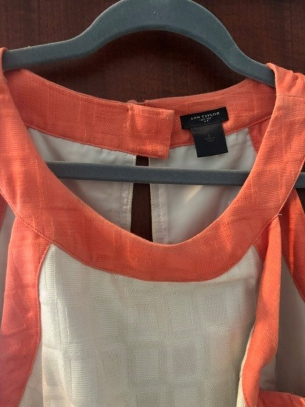 Anne Taylor Linen Summer Dress Size 8 - Picture 3 of 4